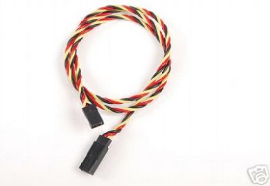 Twisted 45cm Servo Lead Extension JR / HITEC 22AWG